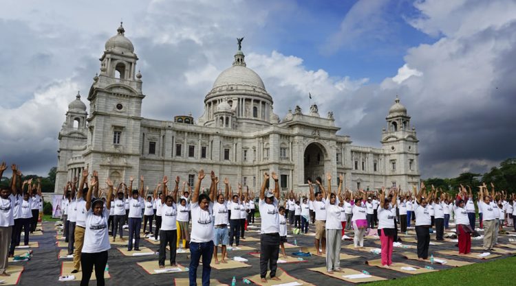 International Yoga Day Celebration At Kolkata By Dipanjan Chakraborty