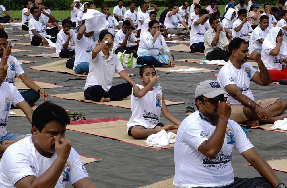 International Yoga Day Celebration At Kolkata By Dipanjan Chakraborty