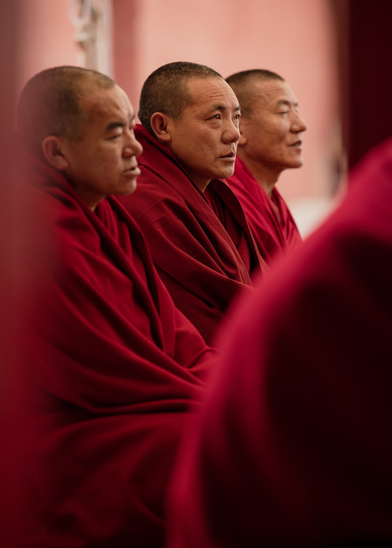 The Daily Life Of Tibetan Buddhist In The Temple By Li Ye 