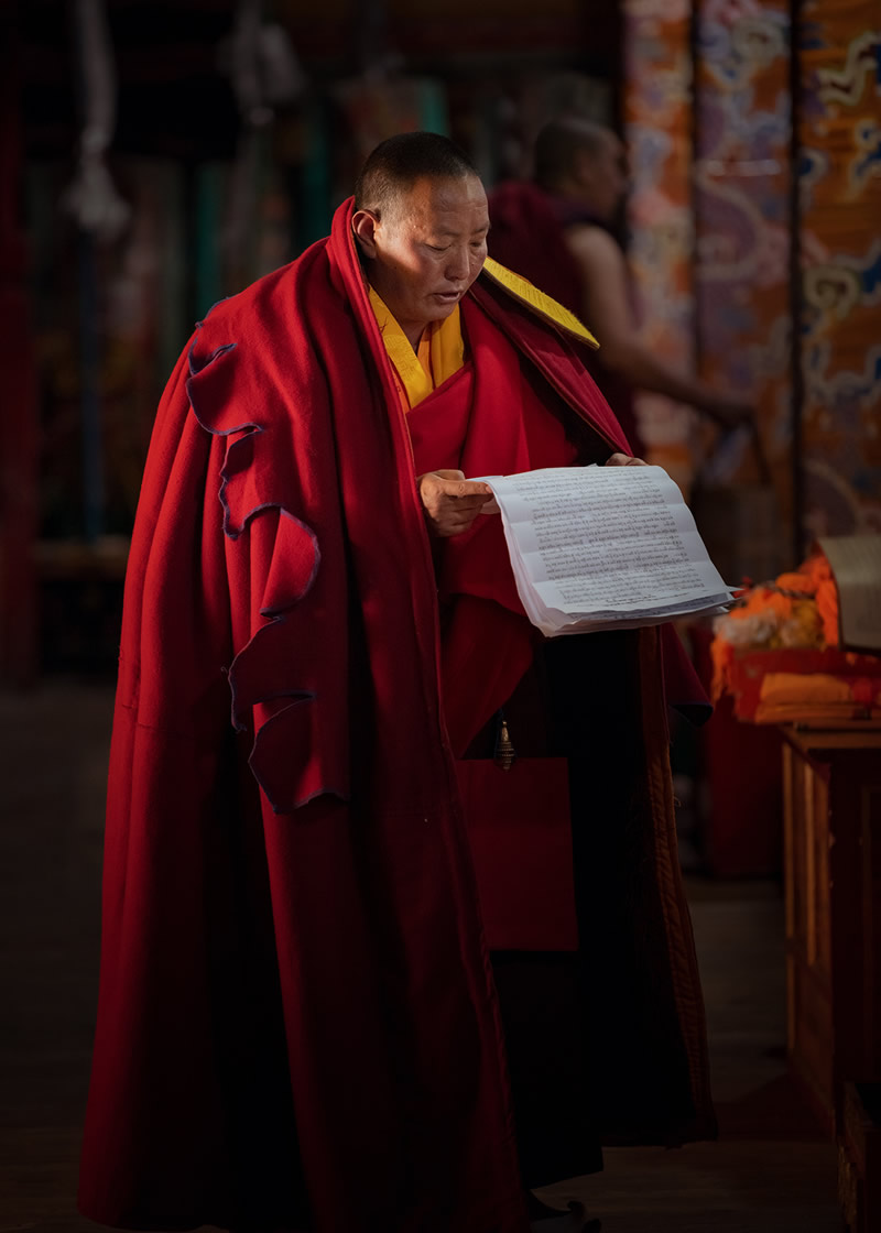 The Daily Life Of Tibetan Buddhist In The Temple By Li Ye 