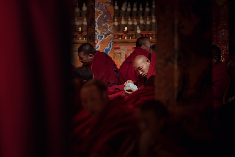 The Daily Life Of Tibetan Buddhist In The Temple By Li Ye 