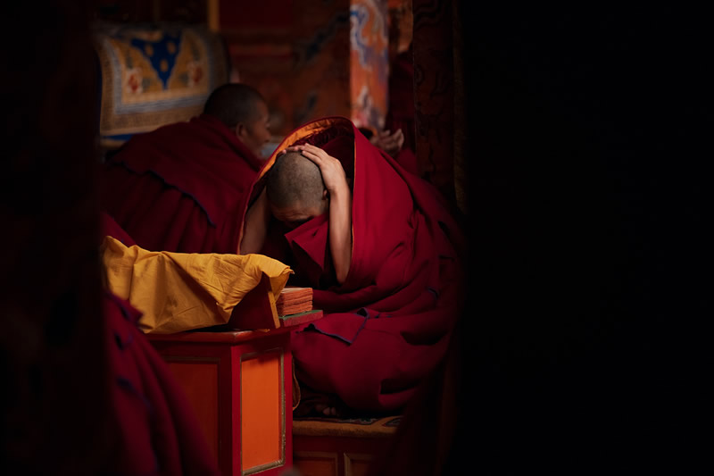 The Daily Life Of Tibetan Buddhist In The Temple By Li Ye 