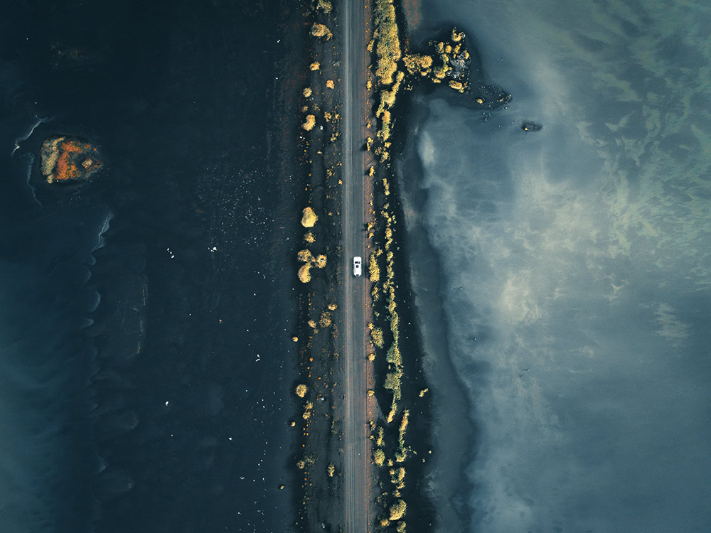 The Long Journey: Road Travel Shots Drone Photography By Kevin Krautgartner