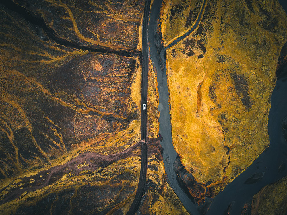 The Long Journey: Road Travel Shots Drone Photography By Kevin Krautgartner