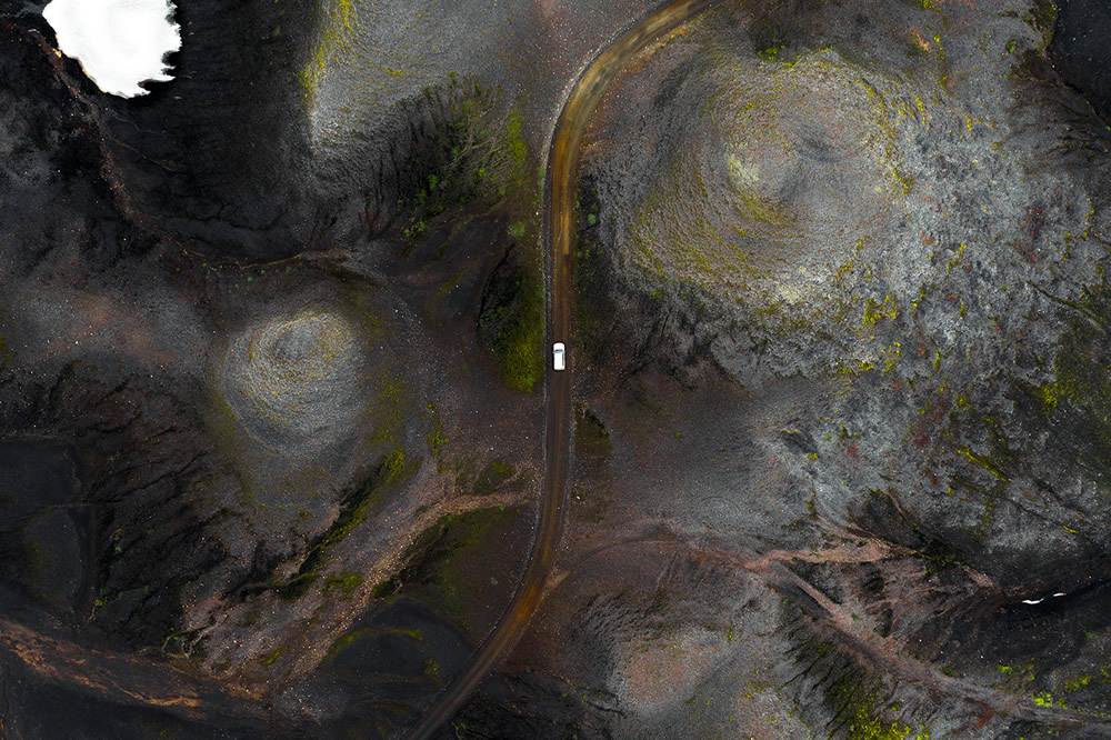 The Long Journey: Road Travel Shots Drone Photography By Kevin Krautgartner