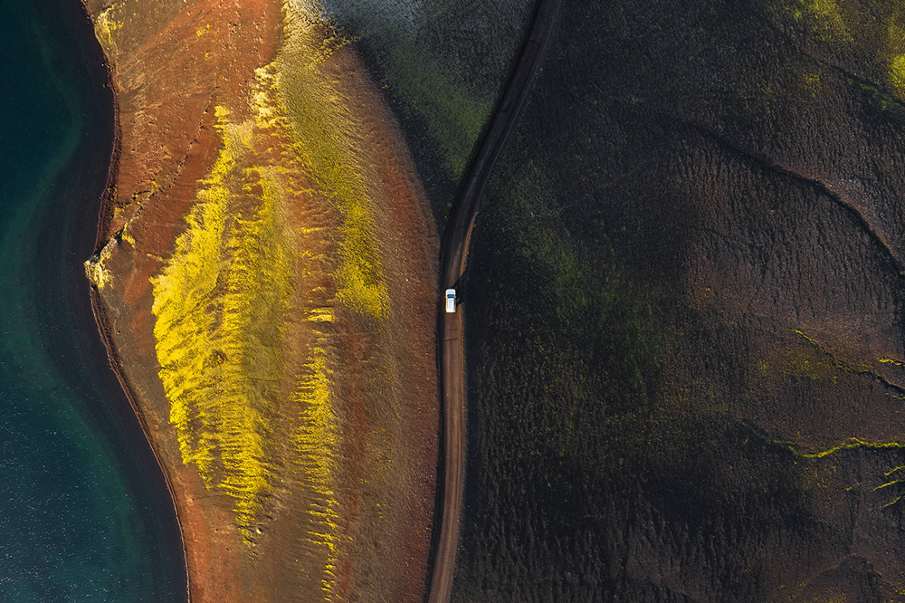 The Long Journey: Road Travel Shots Drone Photography By Kevin Krautgartner