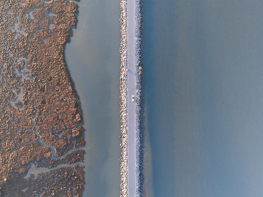 The Long Journey: Road Travel Shots Drone Photography By Kevin Krautgartner