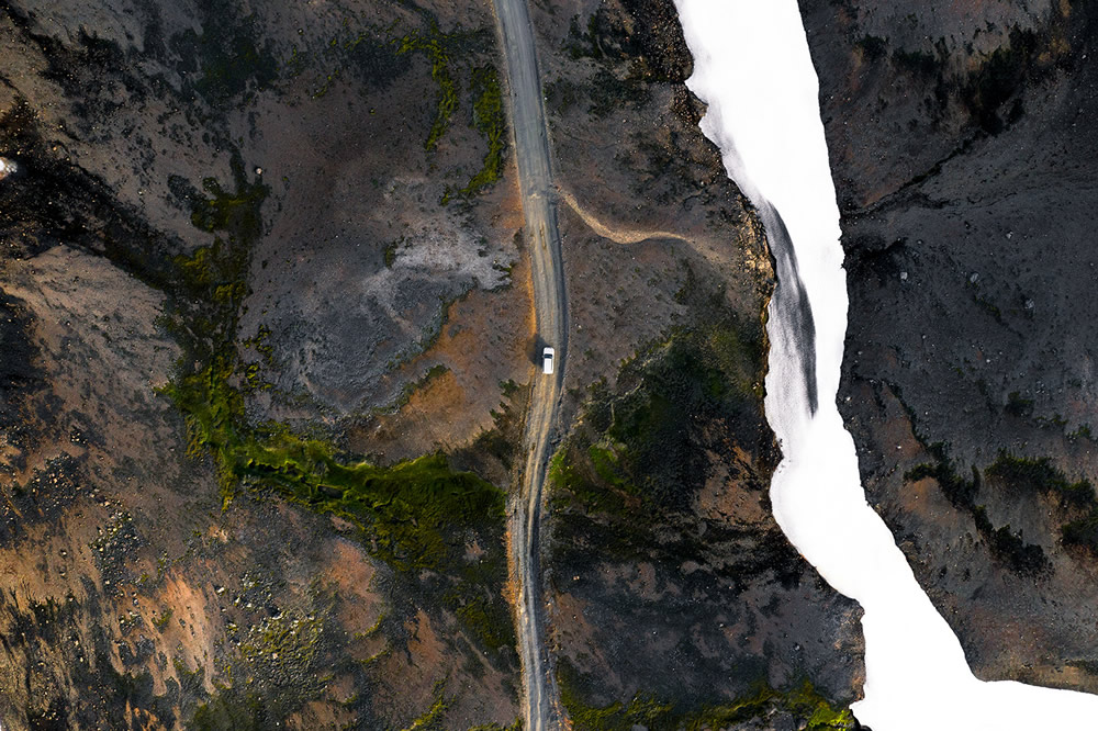 The Long Journey: Road Travel Shots Drone Photography By Kevin Krautgartner