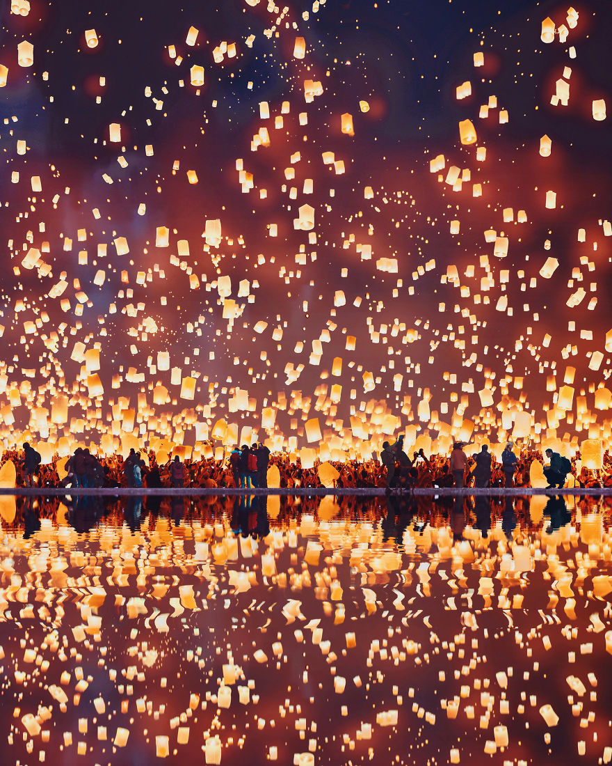 Magical Photos Inspired By Balloons, Bubbles, And Lights By Kristina Makeeva