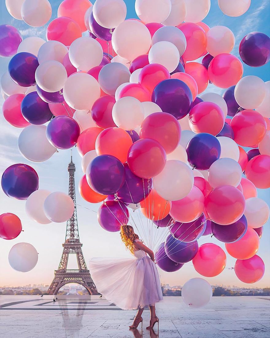 Magical Photos Inspired By Balloons, Bubbles, And Lights By Kristina Makeeva