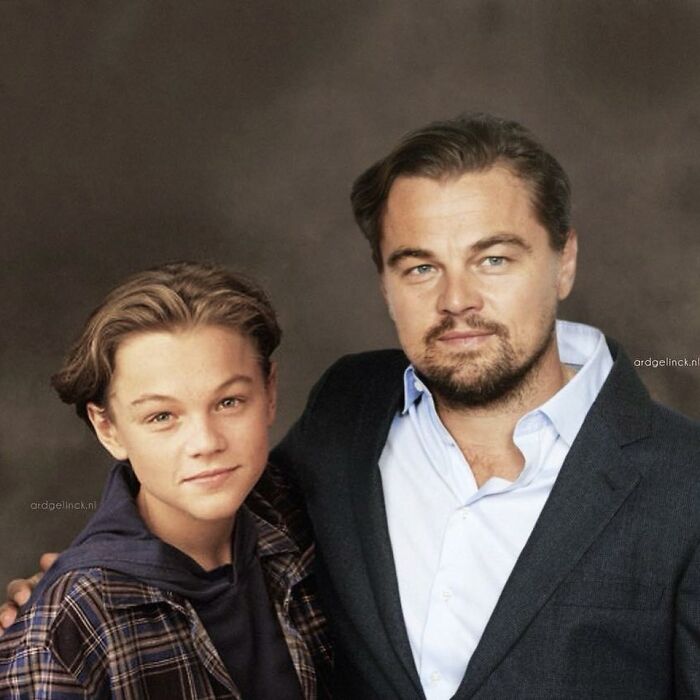 Dutch Graphic Designer Photoshopped Celebrities Hanging Out With Their Younger Selves