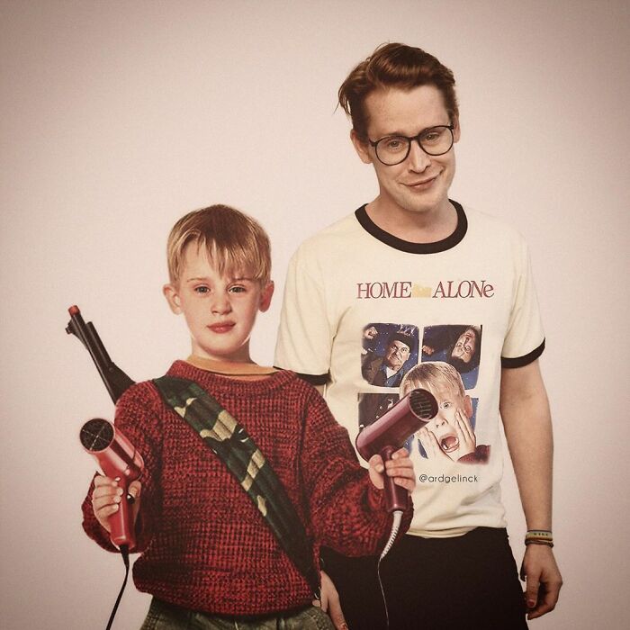 Dutch Graphic Designer Photoshopped Celebrities Hanging Out With Their Younger Selves