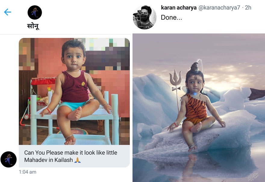 Indian Digital Artist Karan Acharya Edits People's Photos In Amazing Way