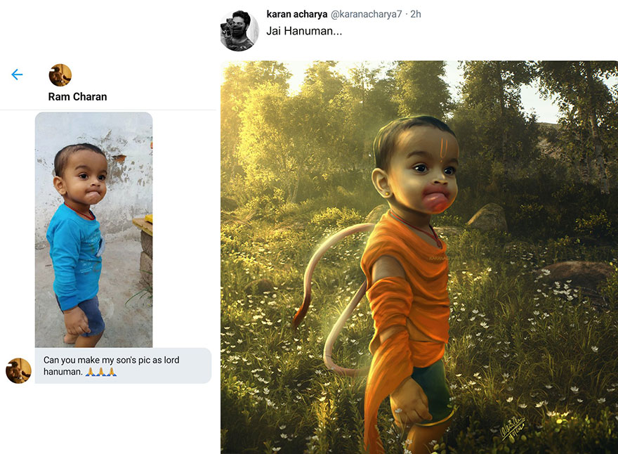 Indian Digital Artist Karan Acharya Edits People's Photos In Amazing Way