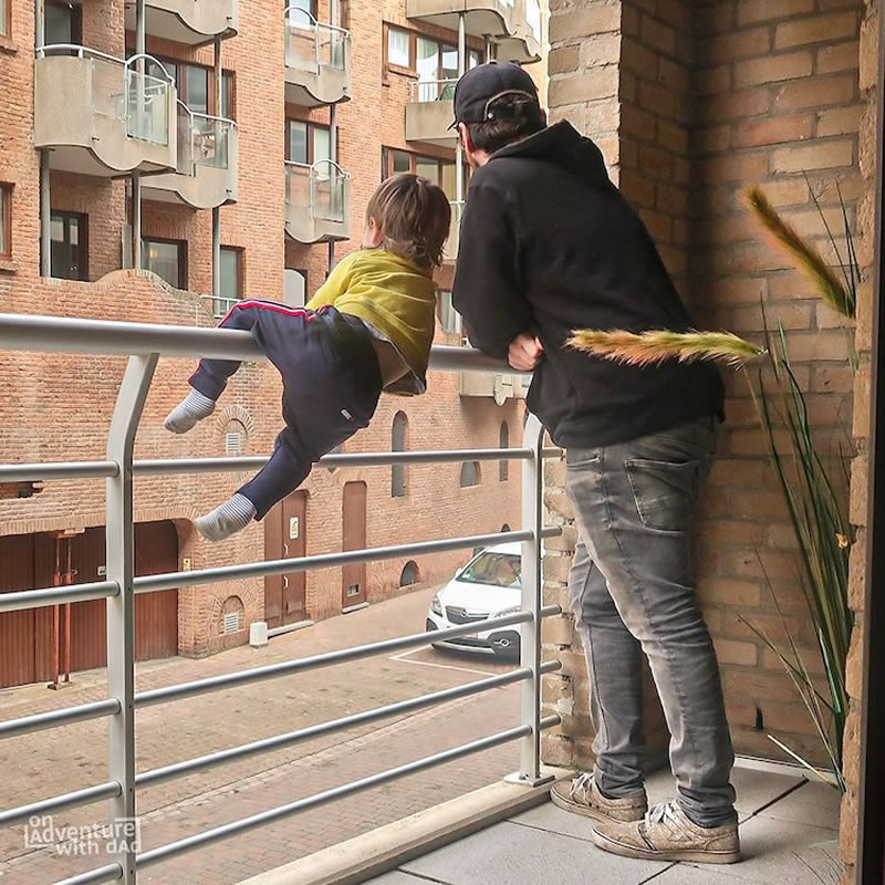 Funny Dad Hilariously Photoshops His Kids Into Risky Situations To Prank Mom At Work