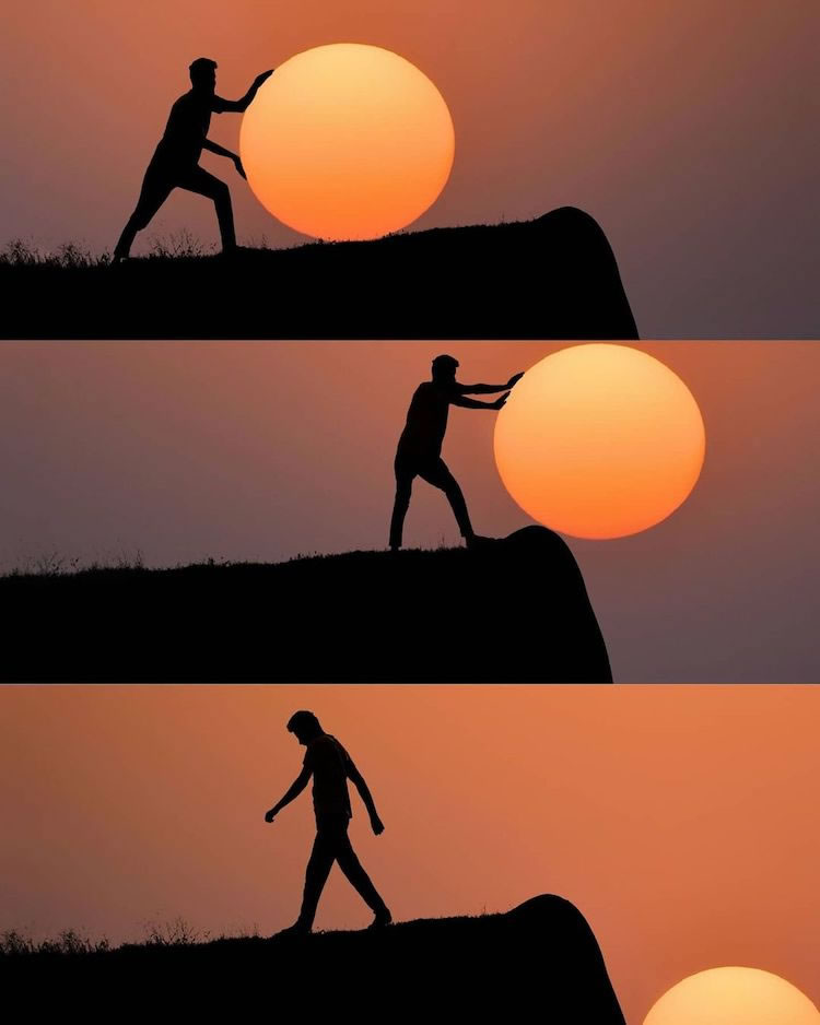 Photographer Sulabh Lamba Use the Sun To Creates Playful Silhouette Photos