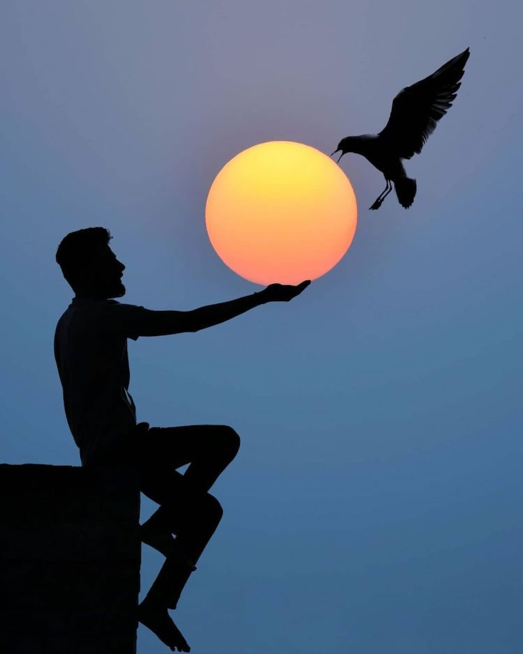 Photographer Sulabh Lamba Use the Sun To Creates Playful Silhouette Photos