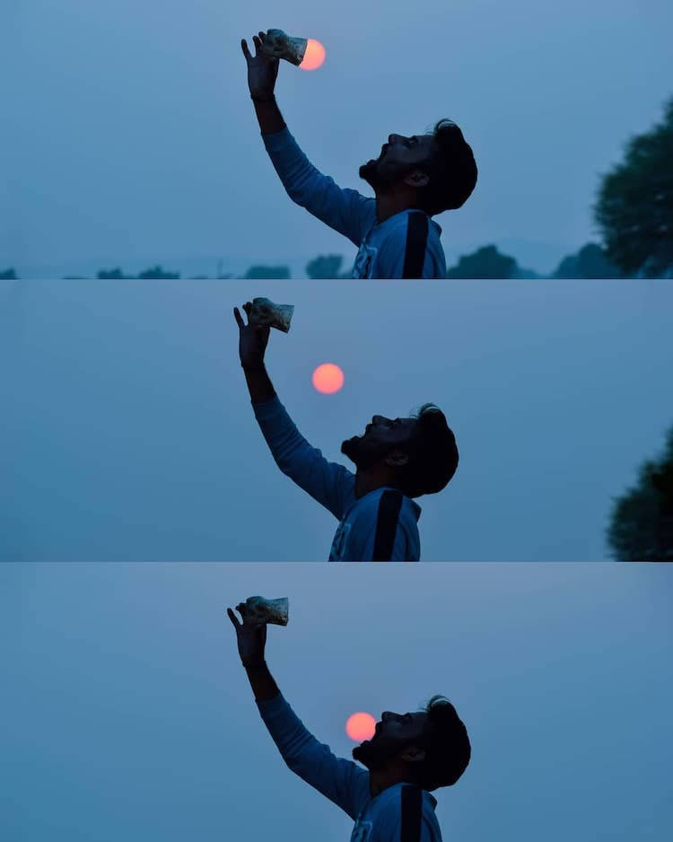 Photographer Sulabh Lamba Use the Sun To Creates Playful Silhouette Photos