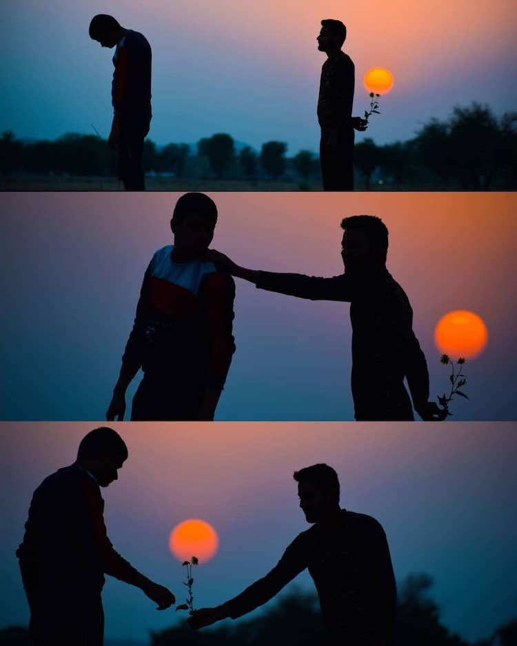 Photographer Sulabh Lamba Use the Sun To Creates Playful Silhouette Photos