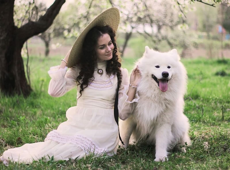 Ukrainian Woman Mila Povoroznyuk Dresses 19th Century Outfits Every Day