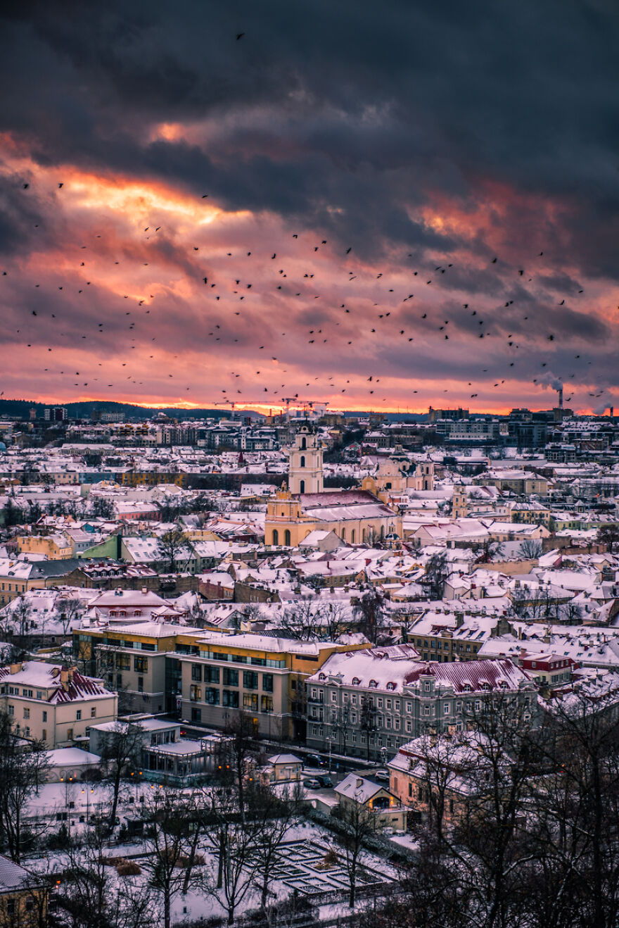 Beautiful Photos Of Vilnius During The Winter Captured By Patryk Bieganski