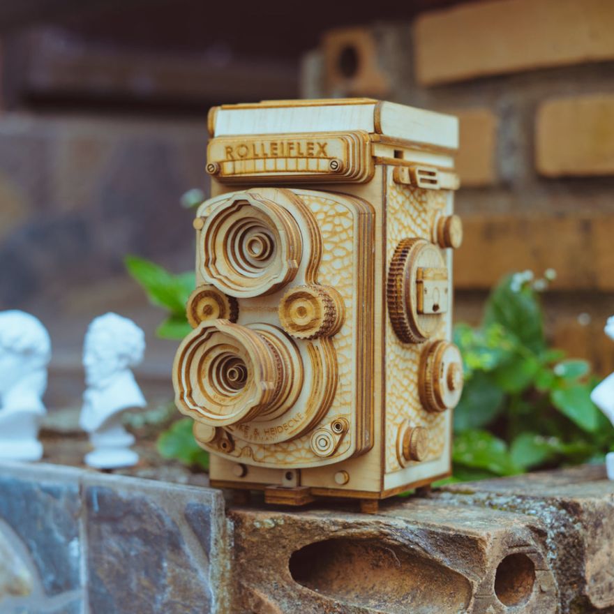 Camera Models By Carving Wood In Detail Phuong Nguyen