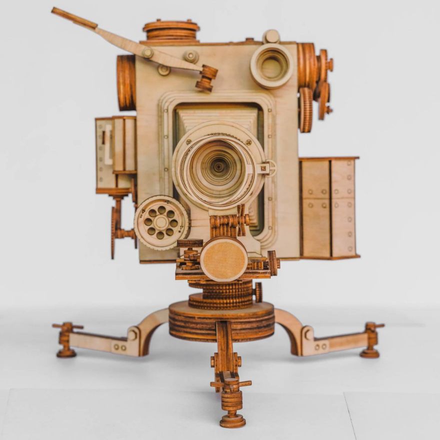 Camera Models By Carving Wood In Detail Phuong Nguyen