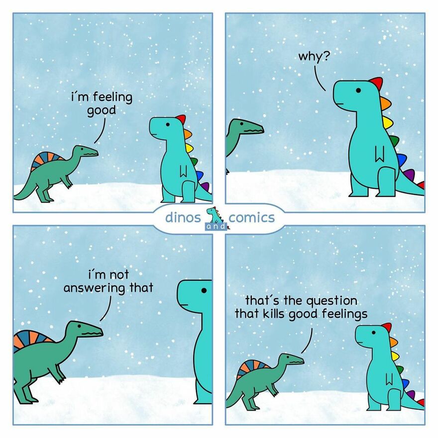 20 Funny And Adorable Dinosaur Comics That Might Boost Your Mental Health