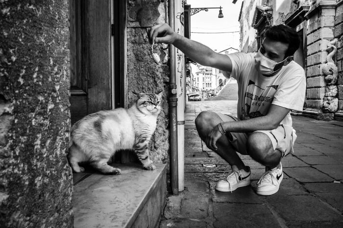 Photographs Of People With Their Cats In Venice, Italy By Marianna Zampieri