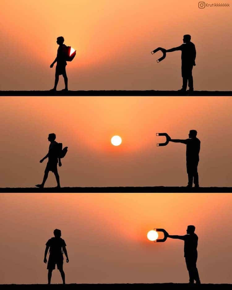 Krutik Thakur Captures Beautiful Sunset Silhouettes To Tell Magical Visual Stories