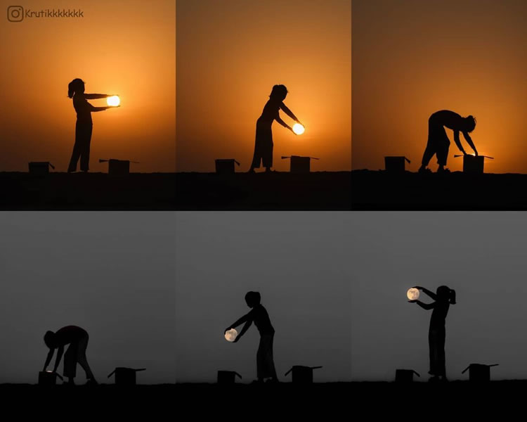 Krutik Thakur Captures Beautiful Sunset Silhouettes To Tell Magical Visual Stories