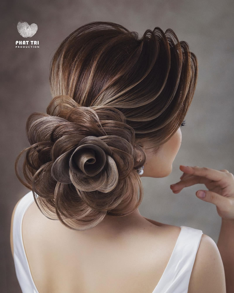 Beautiful Hairstyles That Look Like Ornate Flowers