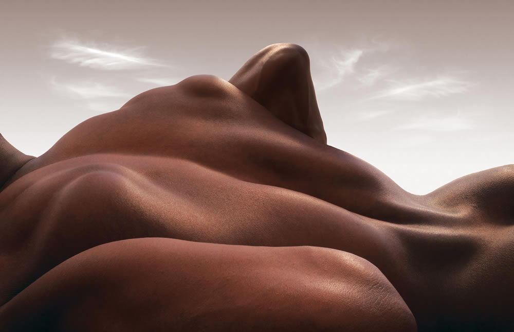 Bodyscapes of the human body by Carl Warner