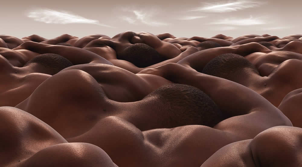 Bodyscapes of the human body by Carl Warner