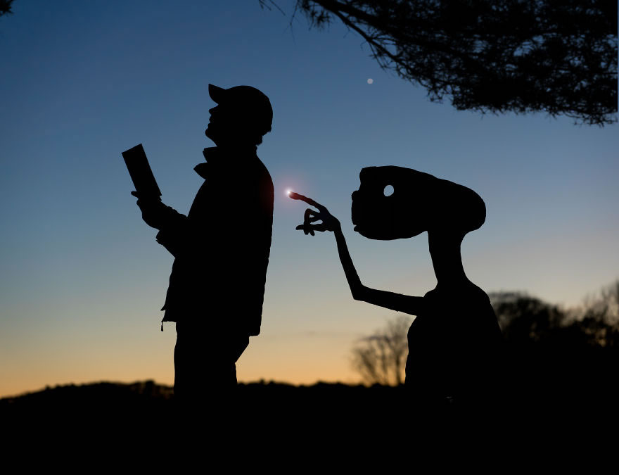 Cardboard Cutouts Funny Photos During Sunsets By John Marshal