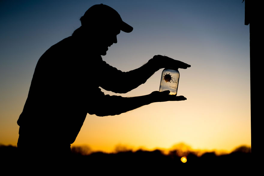 Cardboard Cutouts Funny Photos During Sunsets By John Marshal