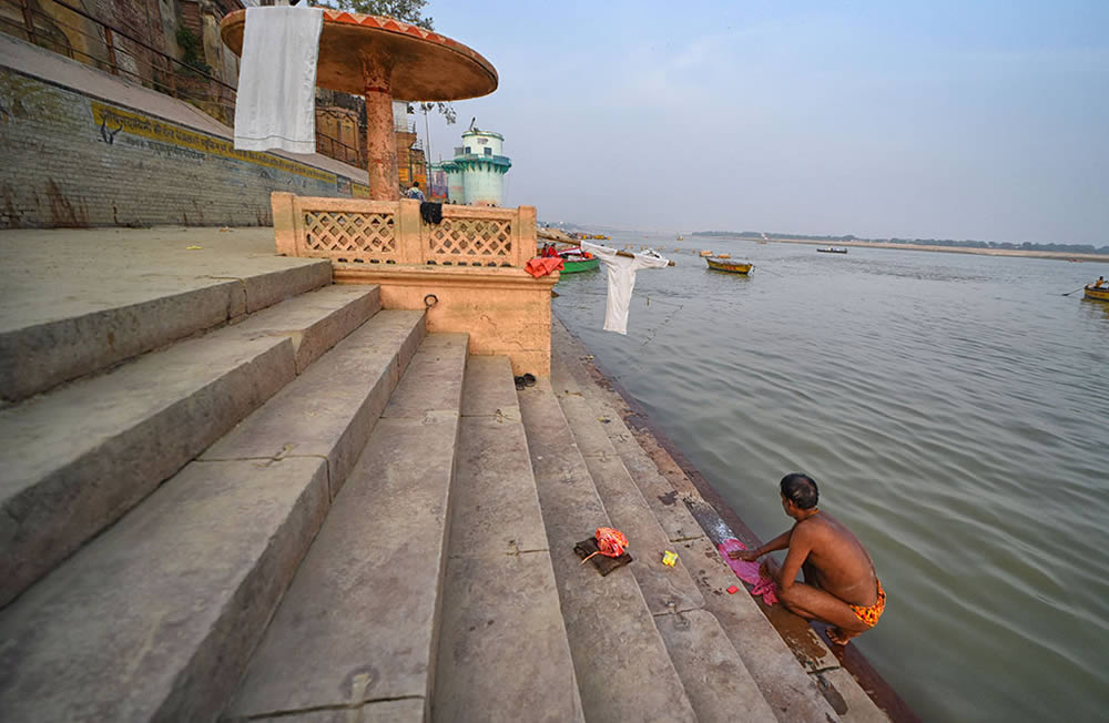 Stair Dairy Of Colorful Varanasi By Tanusree Mitra