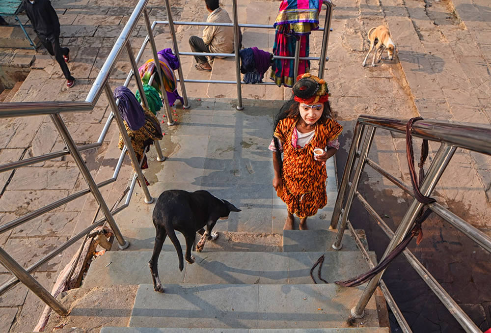 Stair Dairy Of Colorful Varanasi By Tanusree Mitra