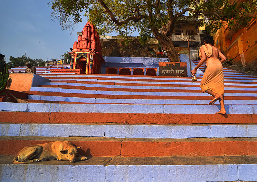 Stair Dairy Of Colorful Varanasi By Tanusree Mitra