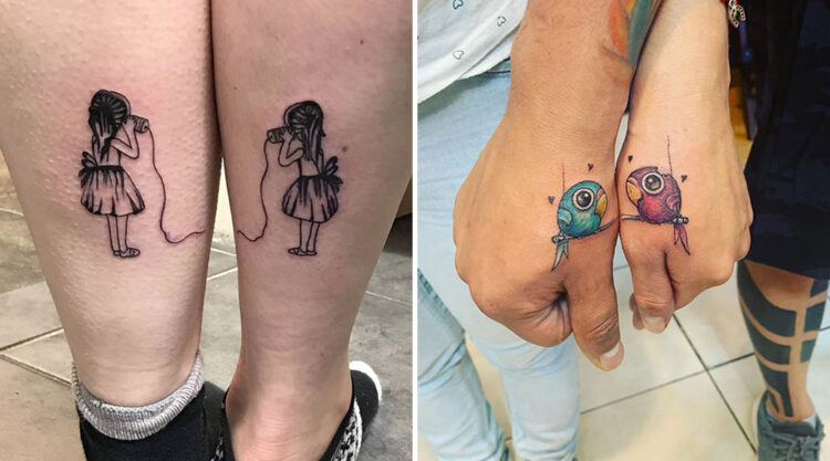 30 Beautiful Matching Tattoos That Are Actually Good For Once