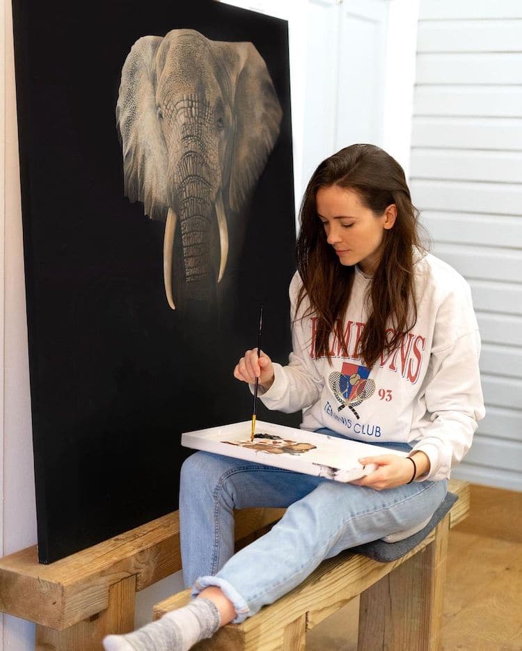 Realistic Animal Paintings By Sophie Green