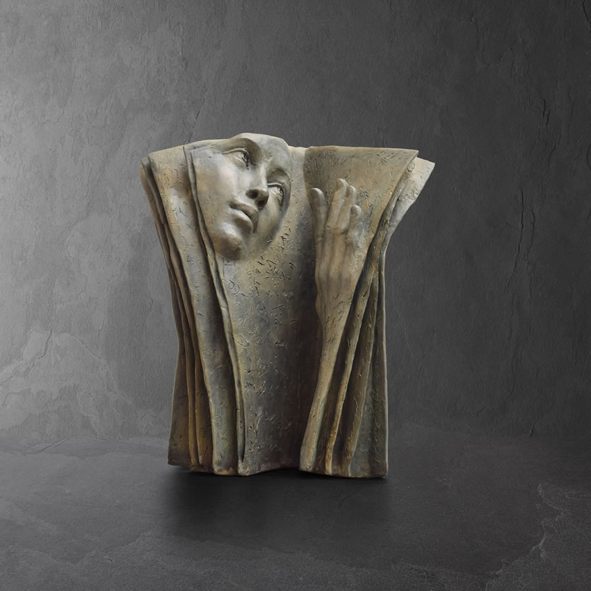 Bronze Sculptures Of Human Faces By Paola Grizi