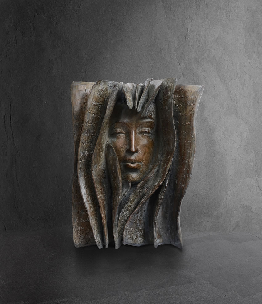 Bronze Sculptures Of Human Faces By Paola Grizi