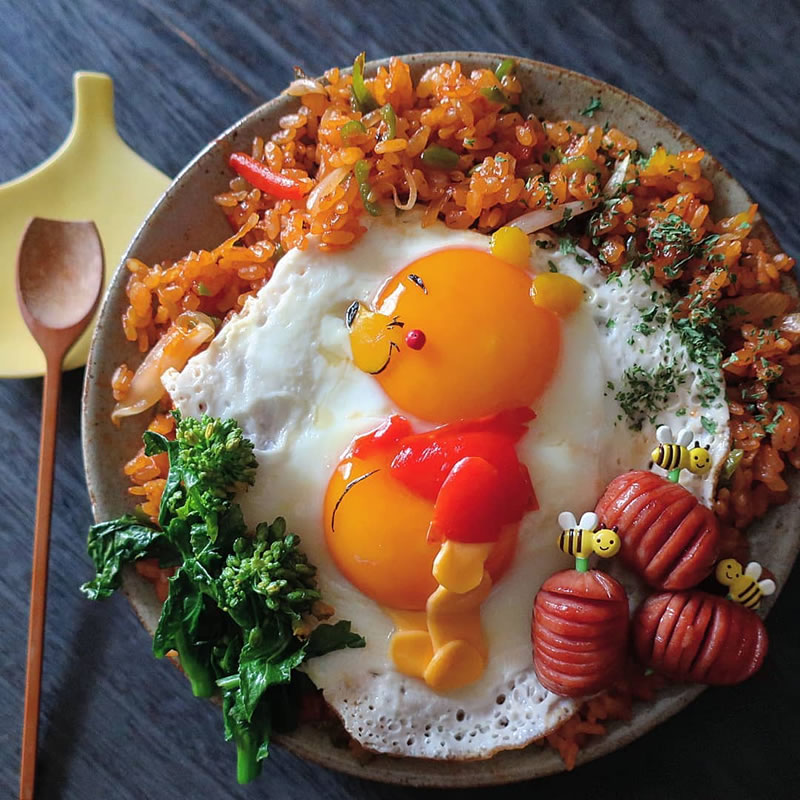 Mouthwatering Fried Egg Art By Japanese Mom