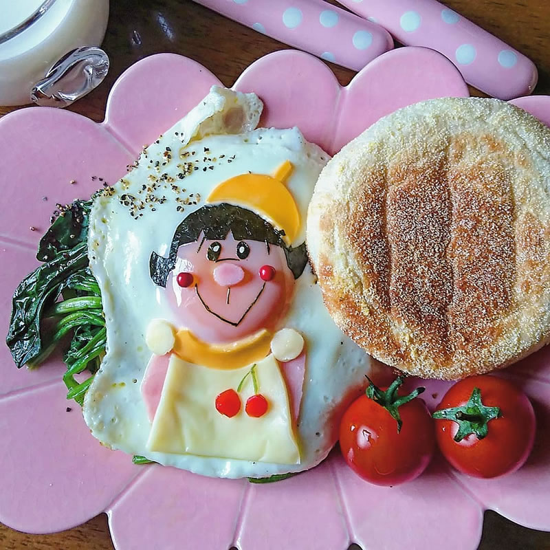 Mouthwatering Fried Egg Art By Japanese Mom