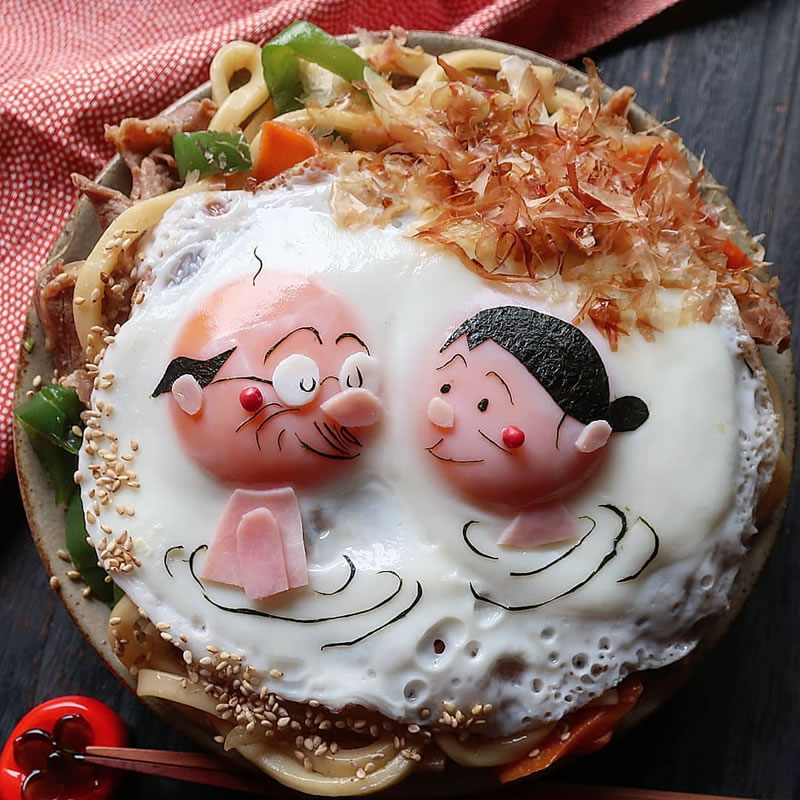 Mouthwatering Fried Egg Art By Japanese Mom