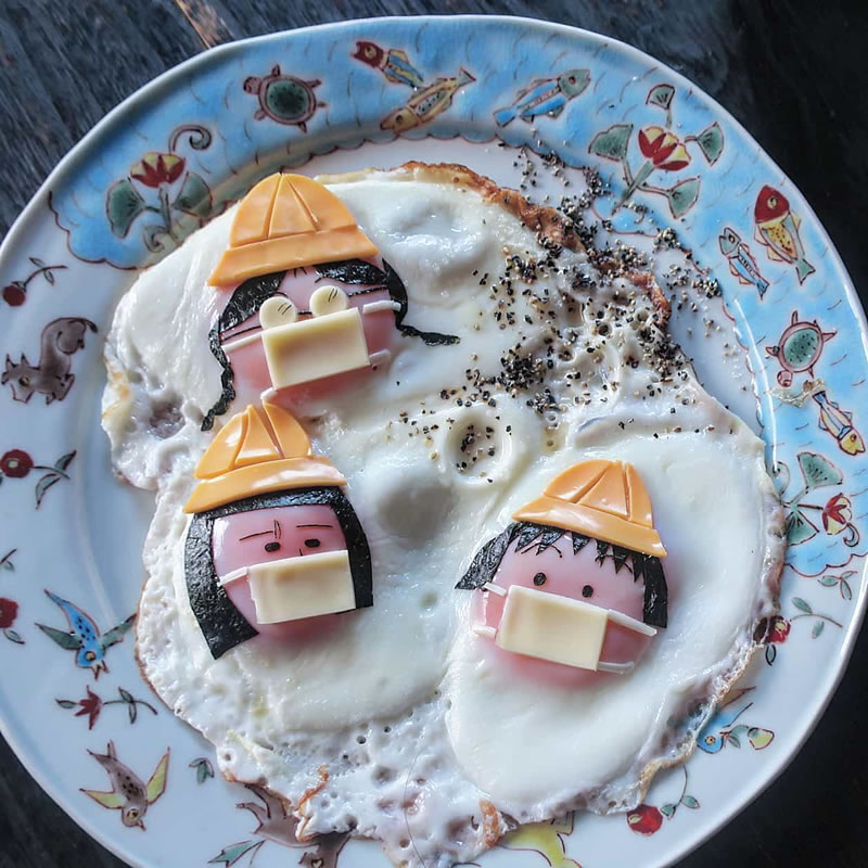 Mouthwatering Fried Egg Art By Japanese Mom