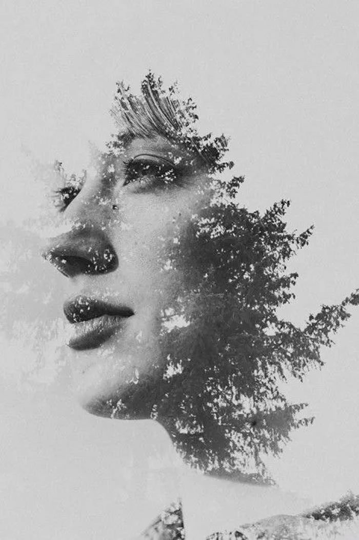 Double Exposure Portrait Photography By Sara K. Byrne