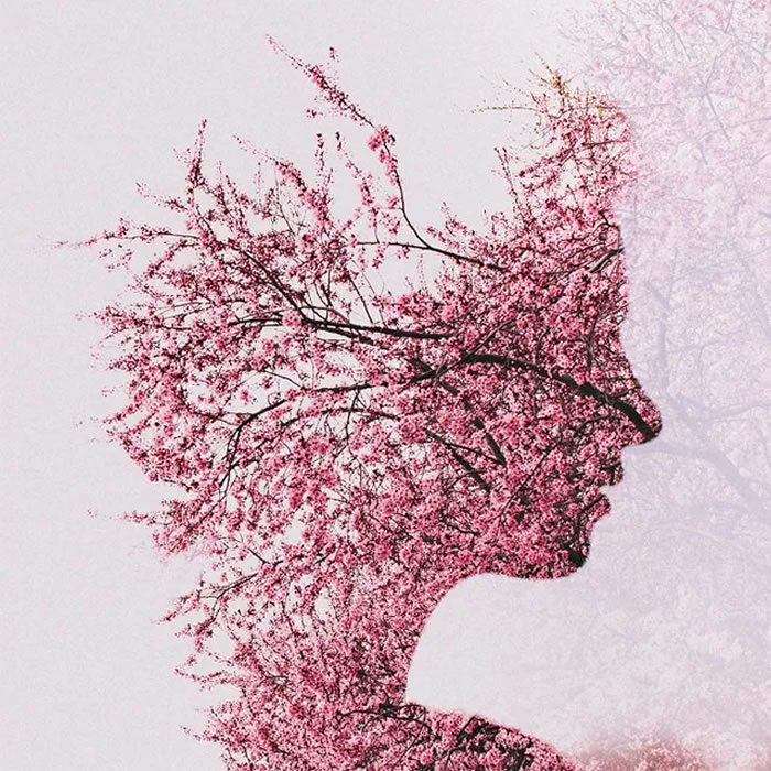 Double Exposure Portrait Photography By Sara K. Byrne