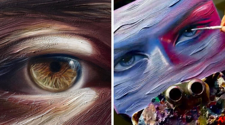 Artist Maldha Mohamed Creates Beautiful & Expressive Eye Paintings